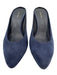 Mansur Gavriel Shoe Size 39 Navy Suede leather Almond Toe Midi Heel Mule Pumps Navy / 39