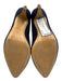 Mansur Gavriel Shoe Size 39 Navy Suede leather Almond Toe Midi Heel Mule Pumps Navy / 39
