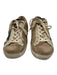 Golden Goose Shoe Size 40 Beige & Multi Leather Lace Up Glitter Sneakers Beige & Multi / 40