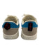 De Florance Shoe Size 8.5 White, Gray, Blue Leather Lace Up Color Block Sneakers White, Gray, Blue / 8.5