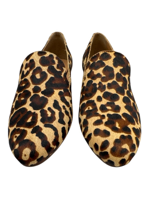 Jack Rogers Shoe Size 8.5 Beige, Black, Brown Pony Hair Cheetah Print Flats Beige, Black, Brown / 8.5