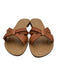 Sarah Flint Shoe Size 40 Beige Leather Criss Cross Open Toe Flip Flop Sandals Beige / 40