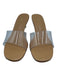 Larroude Shoe Size 8.5 Beige & Clear Synthetic & Leather open toe Sandals Beige & Clear / 8.5