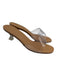 Larroude Shoe Size 8.5 Beige & Clear Synthetic & Leather open toe Sandals Beige & Clear / 8.5