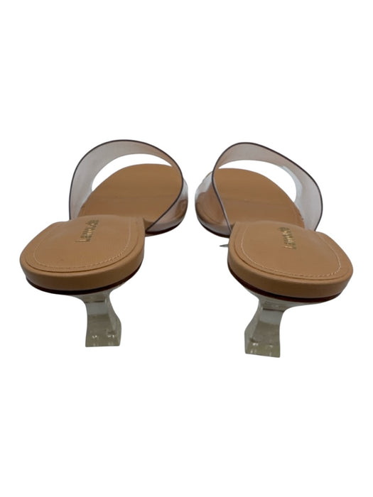 Larroude Shoe Size 8.5 Beige & Clear Synthetic & Leather open toe Sandals Beige & Clear / 8.5