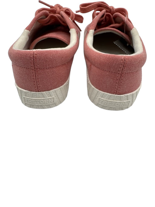 Tretorn Shoe Size 8 Pink & White Manmade Material Low Top Lace Up Sneakers Pink & White / 8