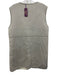 Glamourpuss Size S Gray Wool & Alpaca Snap Button Front Felted Wool Long Vest Gray / S
