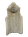 J. McLaughlin Size M Cream White Polyester Faux Fur Snap Button Front Vest Cream White / M