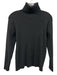 Pomander Place Size XL Black Rayon Blend Ribbed Knit Turtleneck Pullover Sweater Black / XL