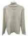Pomander Place Size XL Cream White Rayon Blend Ribbed Knit Turtleneck Sweater Cream White / XL