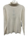 Pomander Place Size XL Cream White Rayon Blend Ribbed Knit Turtleneck Sweater Cream White / XL