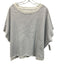 Frank & Eileen Size One Size White & Navy Blue Cotton Striped rolled hem Top White & Navy Blue / One Size