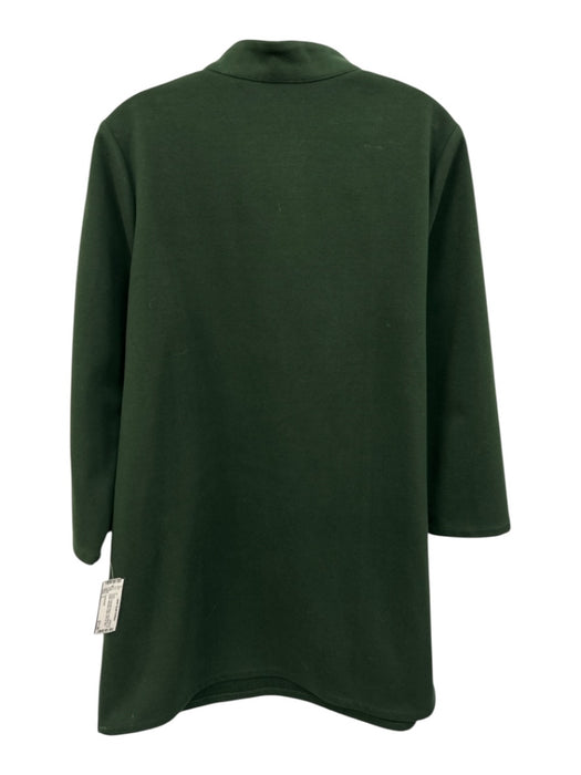 Tuckernuck Size L Green Polyester Blend Long Sleeve 1/2 Button Felt Feel Dress Green / L