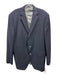Miller Brothers Navy Wool 2 Buttons Men's Blazer Navy / 42