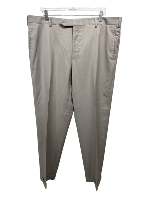 Zanella Size 40 Beige Wool Zip Fly Men's Pants Beige / 40