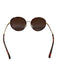 Valentino Red Metal Round Frames Tortoise Shell gold accent Rock Stud Sunglasses Red