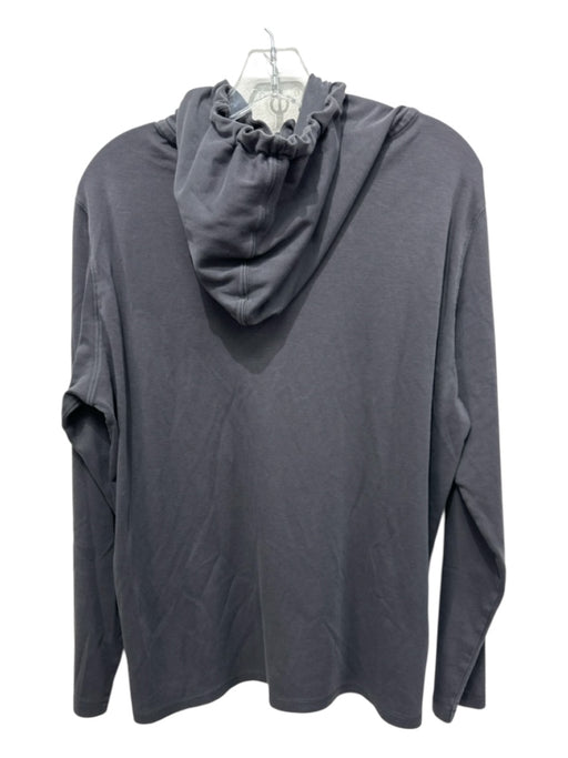 Robert Barakett Size L Gray Cotton Blend Solid Hoodie Men's Jacket Gray / L