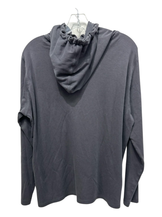 Robert Barakett Size L Gray Cotton Blend Solid Hoodie Men's Jacket Gray / L