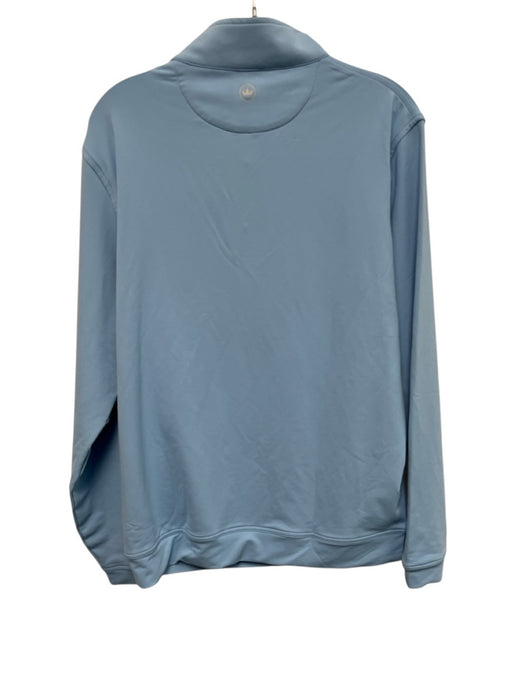 Peter Millar NWT Size M Light blue Synthetic Solid Athleisure Long Sleeve Shirt Light blue / M