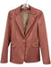Liu Jo Size 2 Pink & Brown Polyester Blend Houndstooth One Button Blazer Jacket Pink & Brown / 2
