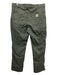 Carhartt Size 34 Olive Cotton Blend Solid Khaki Carpenter Men's Pants Olive / 34