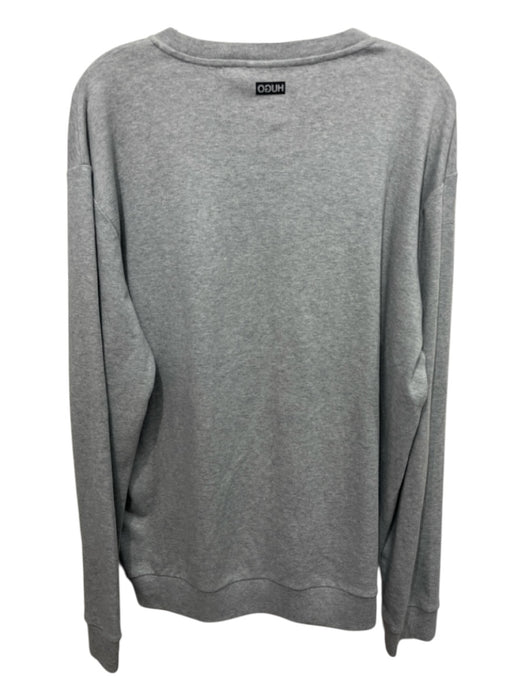 Hugo Boss Size XXL Gray Cotton Blend Solid Sweatshirt Men's Long Sleeve Shirt Gray / XXL