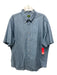 Sid Mashburn Size XL Blue Cotton Solid Denim Men's Short Sleeve Blue / XL