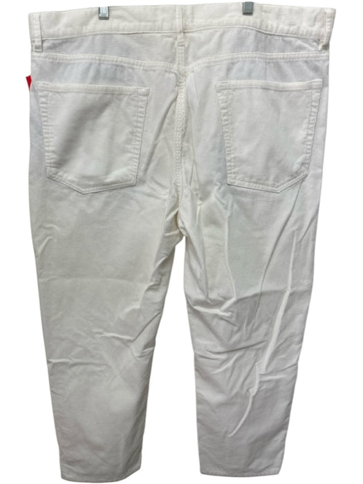 Sid Mashburn Size 40 White Cotton Blend Cordouroy Khakis Men's Pants White / 40