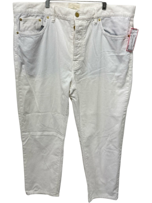 Sid Mashburn Size 40 White Cotton Blend Cordouroy Khakis Men's Pants White / 40