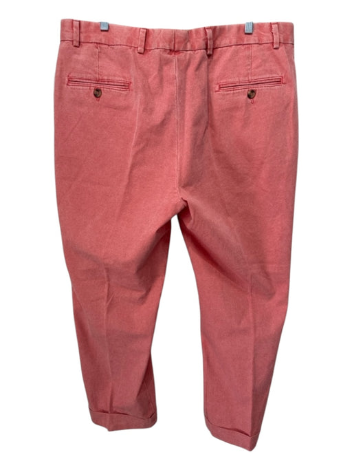 J Press Size est 38 Red Cotton Solid Khakis Men's Pants Red / est 38
