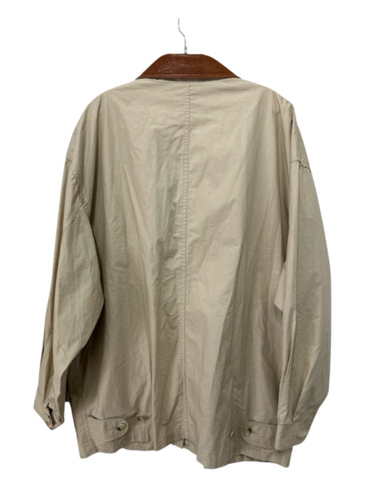 Brooks Brothers Size XL Tan Cotton Blend Solid Button up Men's Jacket Tan / XL