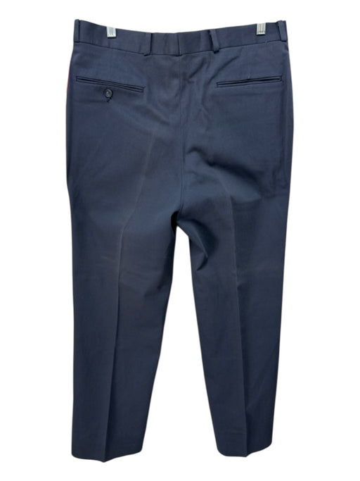 Berle Size Est 36 Blue Wool Blend Solid Dress Men's Pants Blue / Est 36