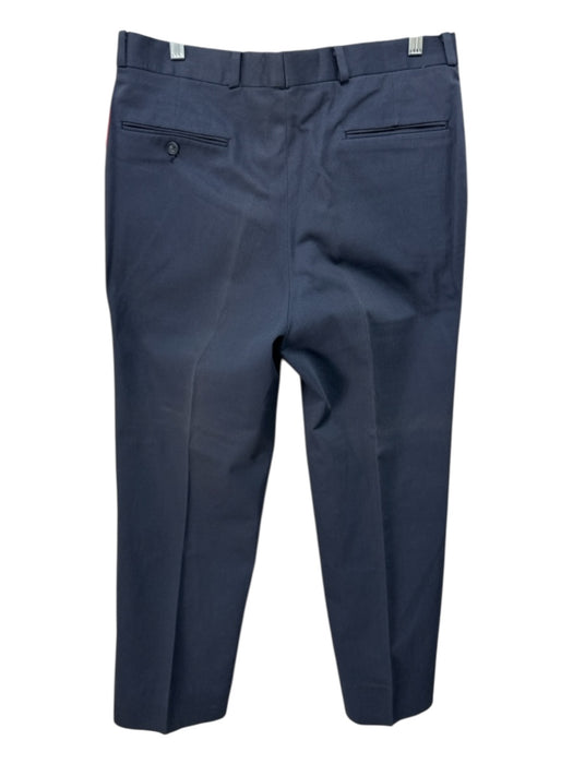 Berle Size Est 36 Blue Wool Blend Solid Dress Men's Pants Blue / Est 36