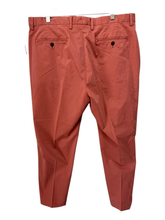 Ledbury Size 38 Red Cotton Blend Solid Khakis Men's Pants Red / 38