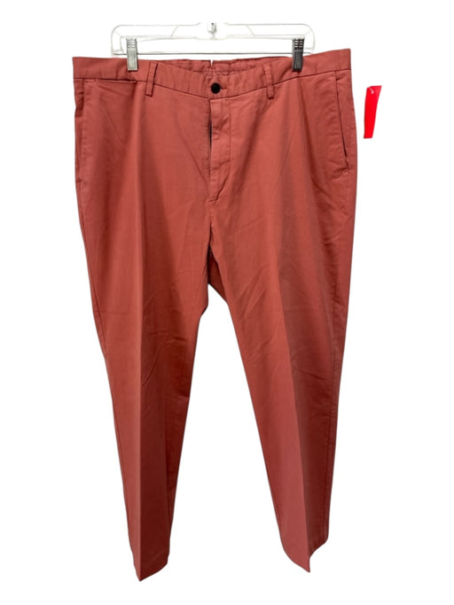 Ledbury Size 38 Red Cotton Blend Solid Khakis Men's Pants Red / 38