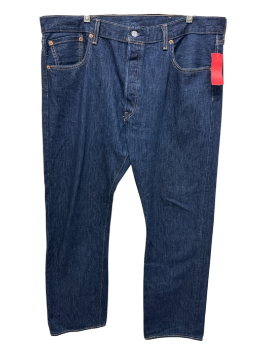 Levis Size 38 Dark Wash Cotton Solid Jean Men's Pants Dark Wash / 38