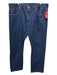 Levis Size 38 Dark Wash Cotton Solid Jean Men's Pants Dark Wash / 38