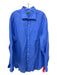 Sid Mashburn Size XL Blue Linen Blend Solid Front Pocket Men's Long Sleeve Shirt Blue / XL