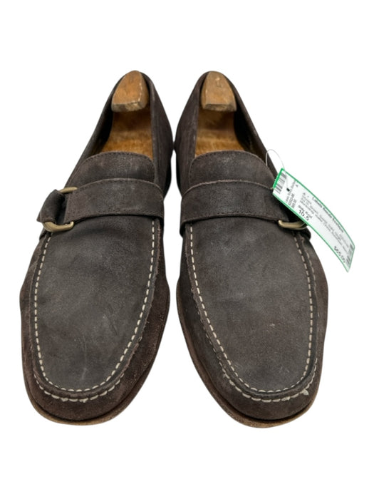 Billy Reid Shoe Size 10.5 AS IS Brown Suede Solid Single Monkstrap loafer Shoes Brown / 10.5