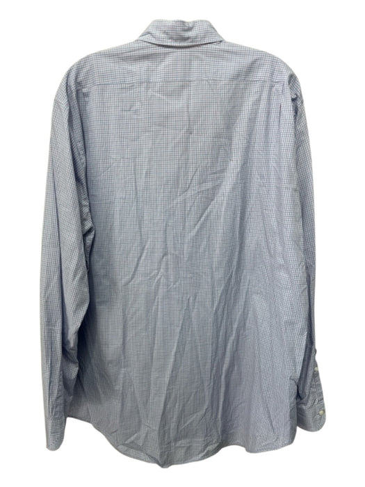 Sid Mashburn Size XL Blue & Red Cotton Grid Button up Men's Long Sleeve Shirt Blue & Red / XL