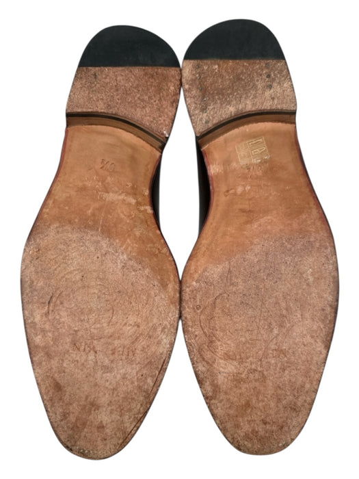 Meermin Shoe Size 10.5 Dark Brown Leather Solid Tassel Dress Men's Shoes Dark Brown / 10.5