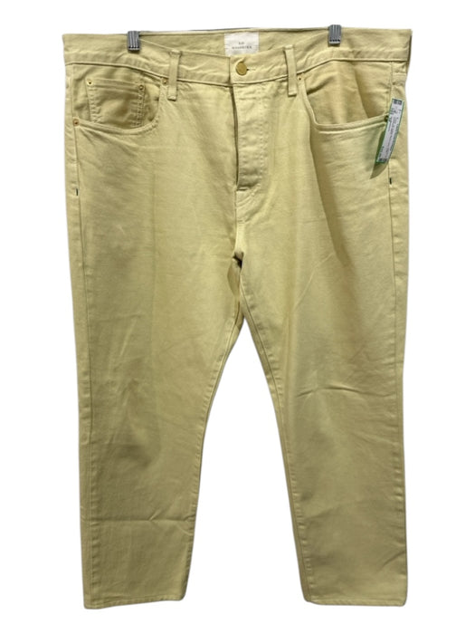 Sid Mashburn Size 38 Yellow Cotton Blend Solid Jean Men's Pants Yellow / 38