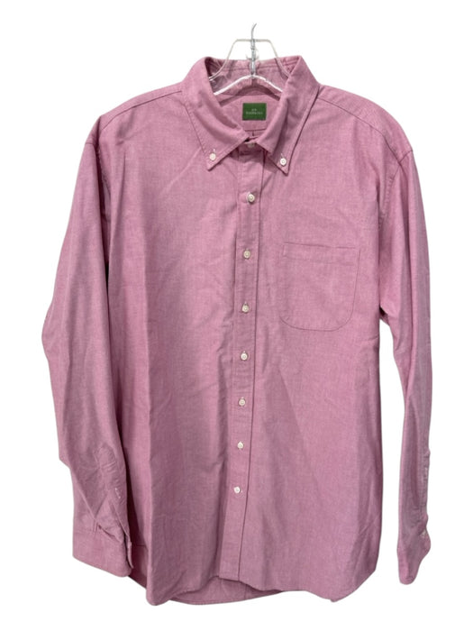 Sid Mashburn Size XL Red Cotton Solid Oxford Button up Men's Long Sleeve Shirt Red / XL