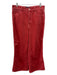 Veronica Beard Jeans Size 30 Red Cotton Zip & Button Wide Leg Pockets Jeans Red / 30