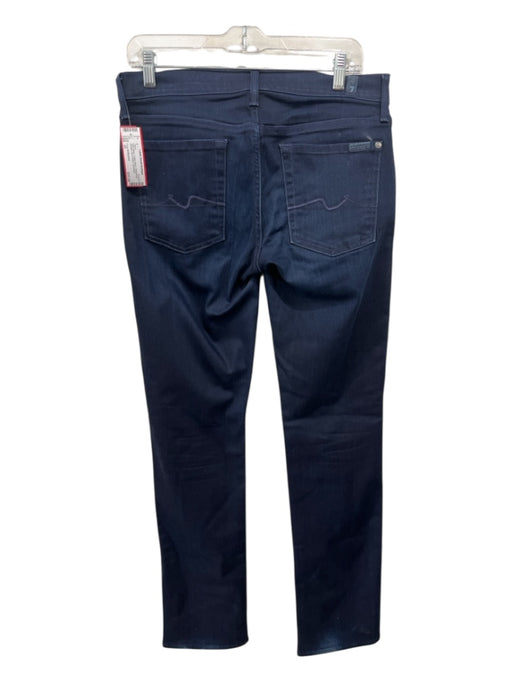 7 For All Mankind Size 31 Dark Wash Cotton Blend Whiskering Straight Jeans Dark Wash / 31