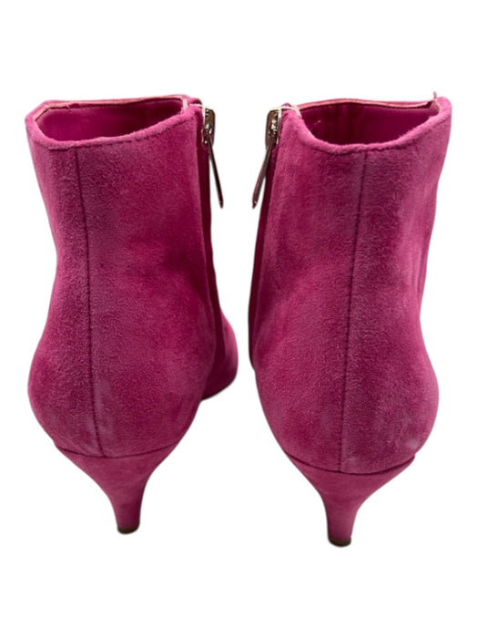 Sam Edelman Shoe Size 7.5 Hot pink Suede Pointed Toe Kitten Heel Booties Hot pink / 7.5