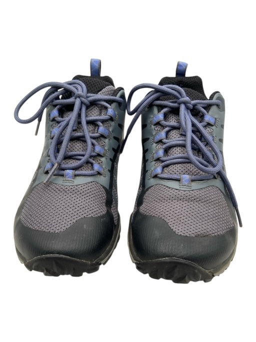 Merrell Shoe Size 7.5 Gray & Blue Synthetic Knit Lace Up Low Top Hiking Sneakers Gray & Blue / 7.5