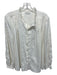 Joie Size M Cream White Polyester Long Sleeve Floral Embroidery Buttons Top Cream White / M