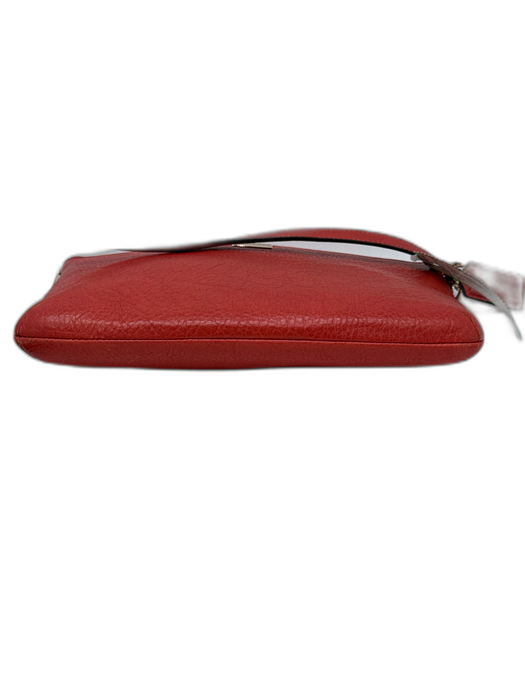 Coach Orange Pebble Leather Gold hardware Zip Top Crossbody Bag Orange / S