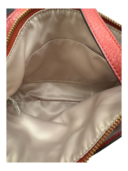 Coach Orange Pebble Leather Gold hardware Zip Top Crossbody Bag Orange / S